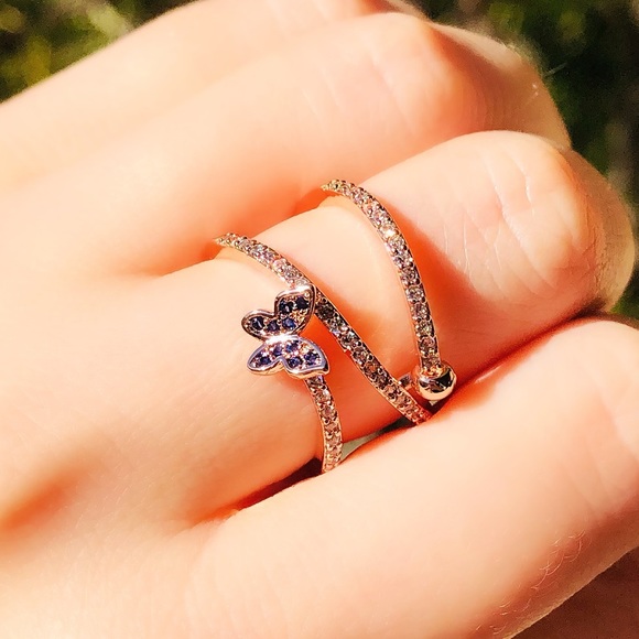 Jewelry - NWOT  twist sterling silver butterfly 🦋 ring